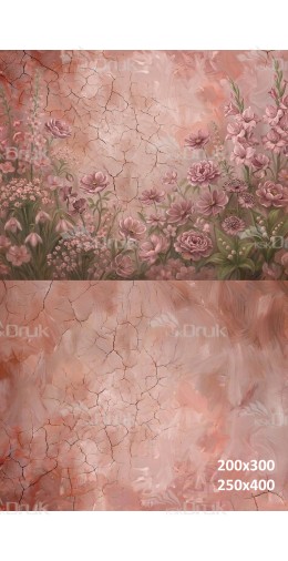 Tło fotograficzne „Romantyczne kwiaty na pudrowym tle vintage” | 4082